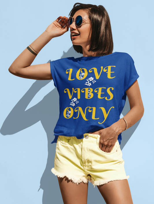 Love Vibes Only Flower Tee
